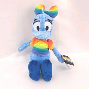 Duck Disney Pride Month Rainbow Collection Daisy Just Play Glitter Plush
